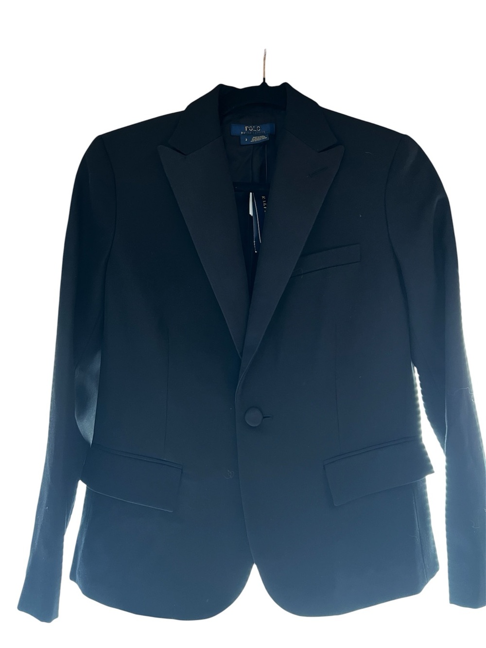 VTG Polo by Ralph Lauren Black Women’s   Single-Button Blazer Size 2 NW
